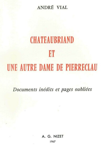 Chateaubriand et une autre dame de Pierreclau