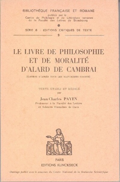 Le Livre de philosophie et de moralité (le) d'Alard de Cambrai